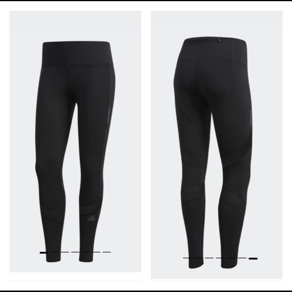 Adidas how do we do it blue 7/8 running leggings